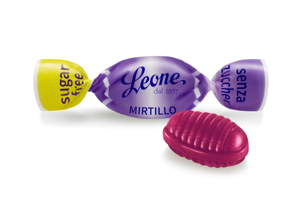 6 Sacchetti Caramelle Senza Zucchero Mirtillo - Image 2