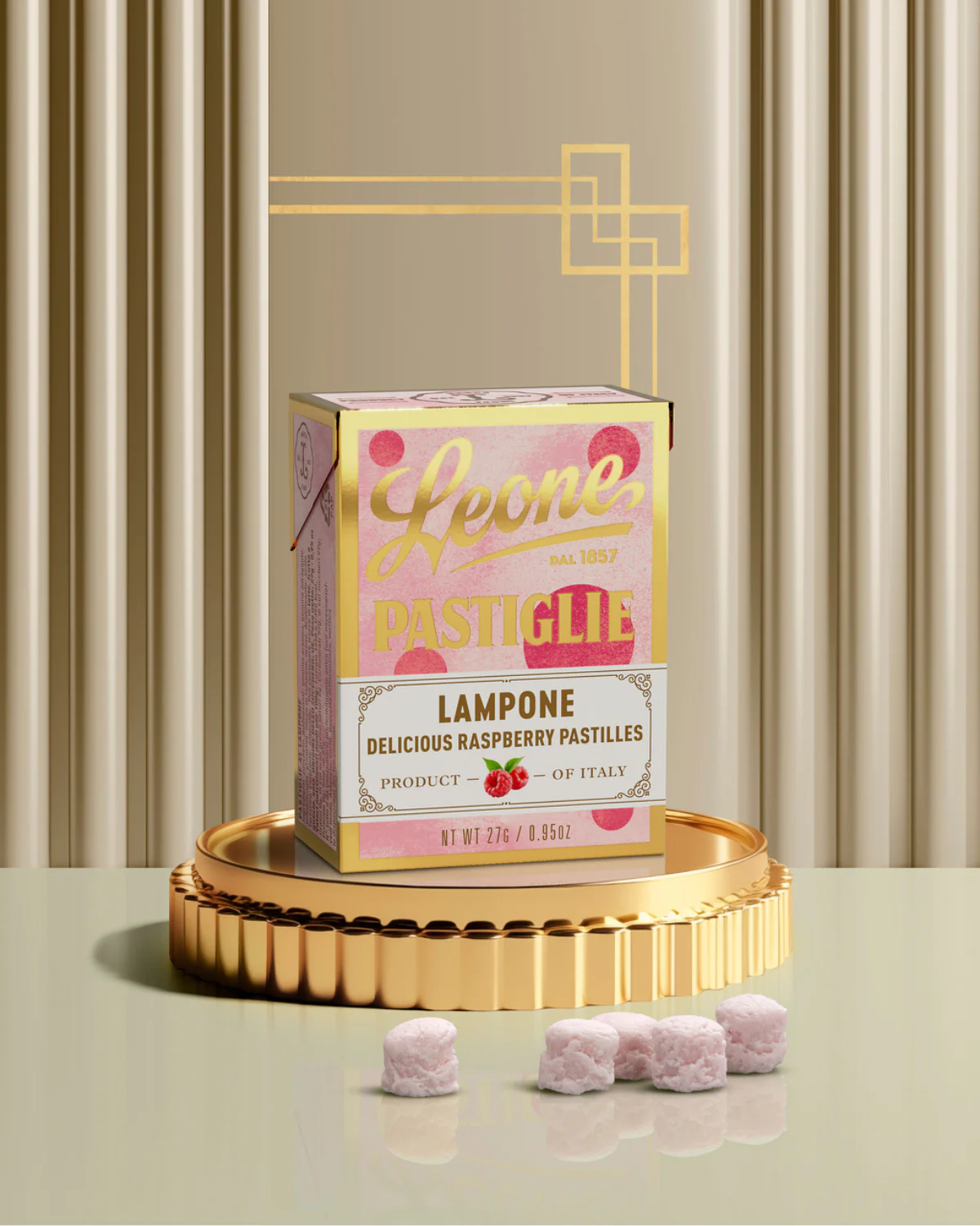 Mini espositore 18 scatolette Pastiglie Lampone 27g - Image 2