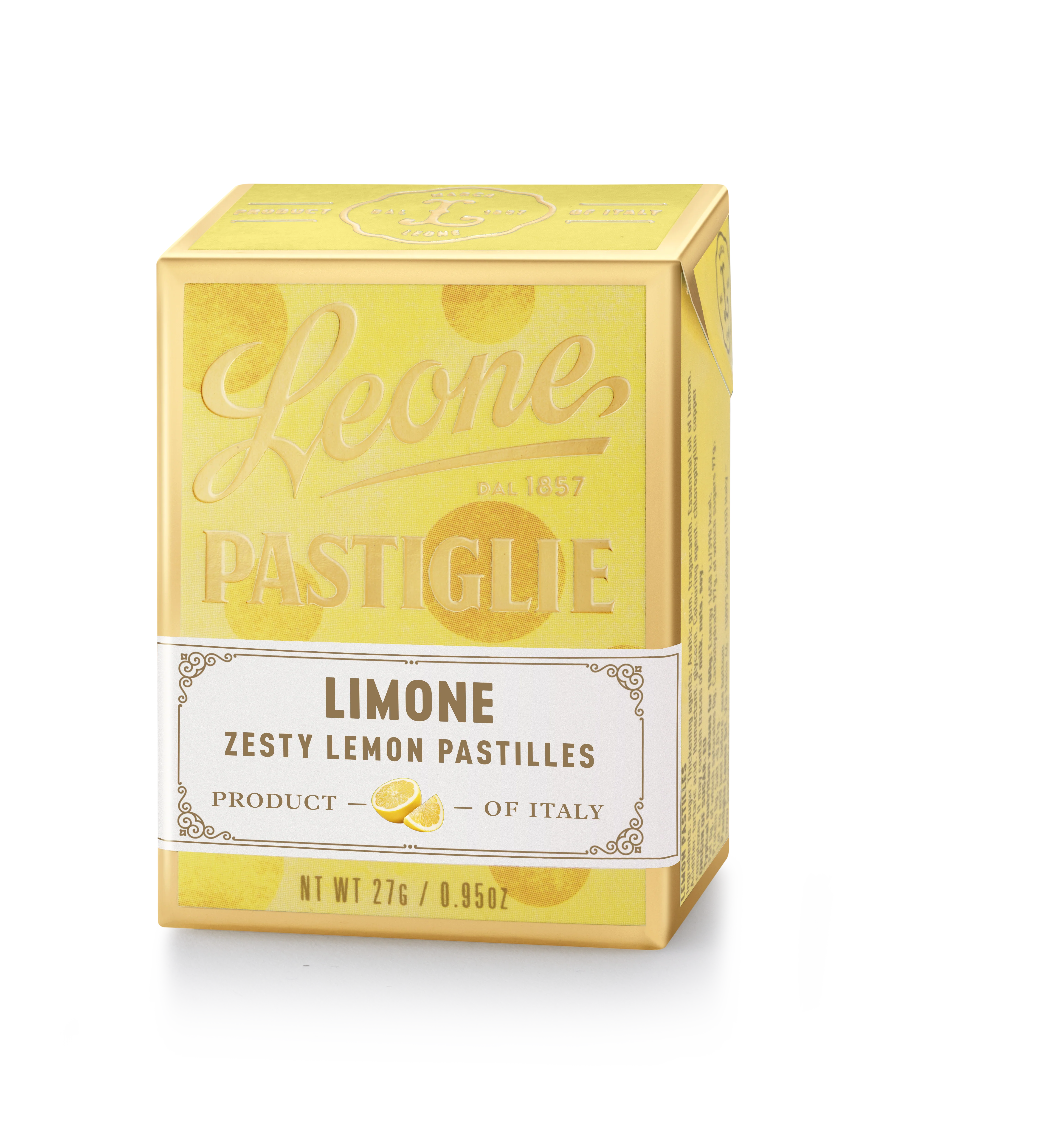 Mini espositore 18 scatolette Pastiglie Limone 27g