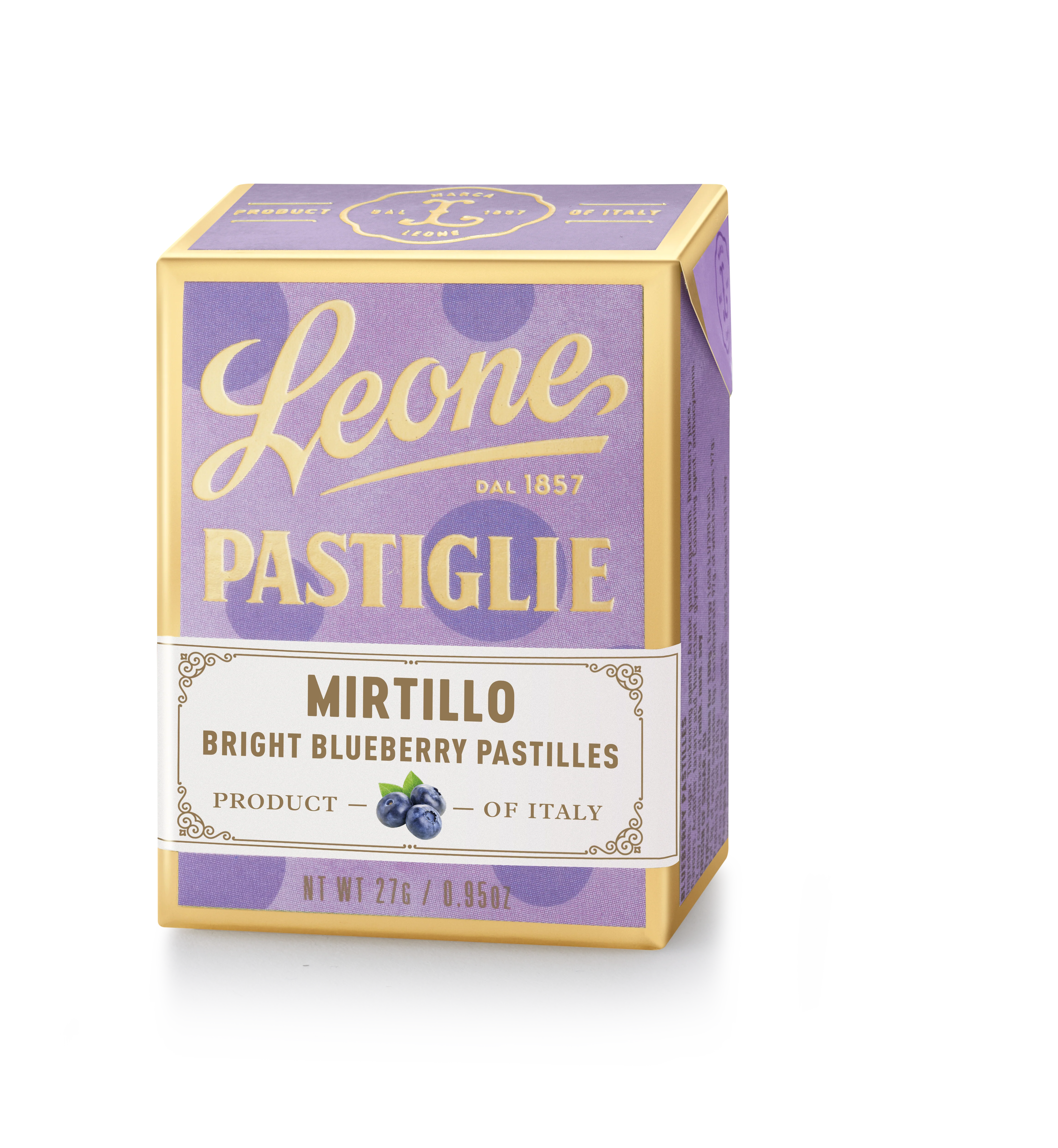 Mini espositore 18 scatolette Pastiglie Mirtillo 27g