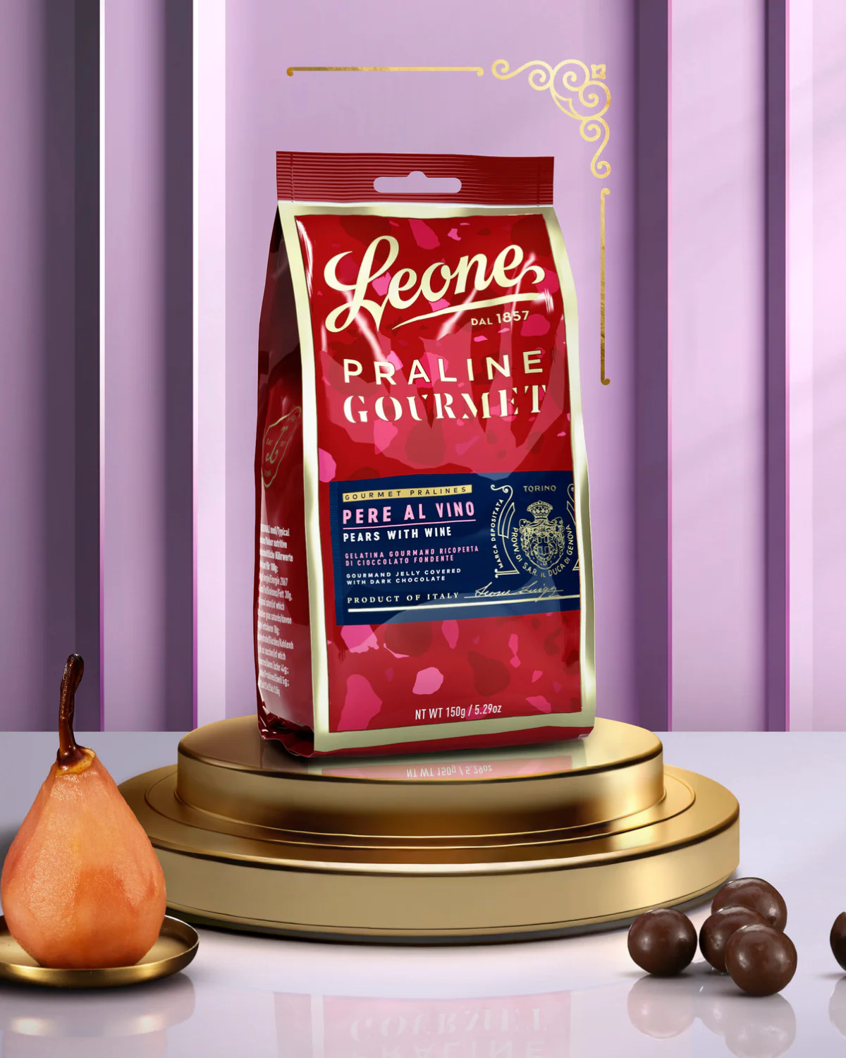 Sacchetto Praline Gourmet Gelée Pere al Vino 150g