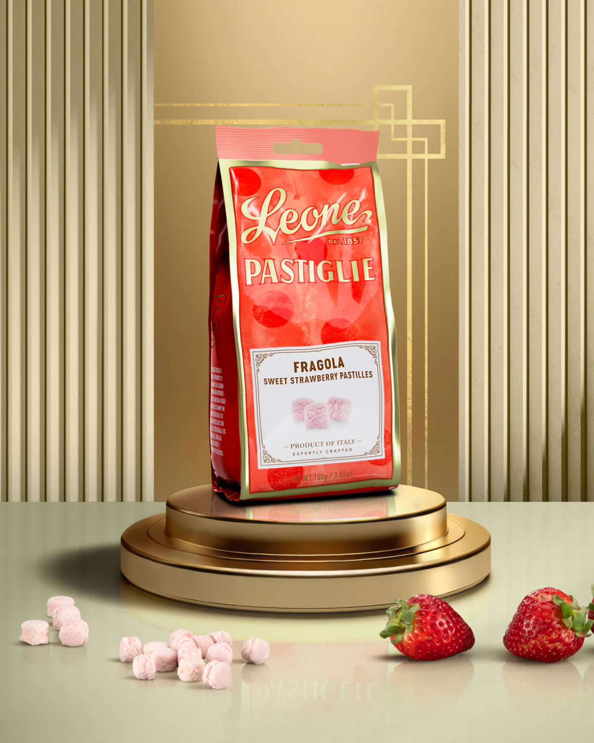 Sacchetto di Pastiglie alla Fragola da condividere